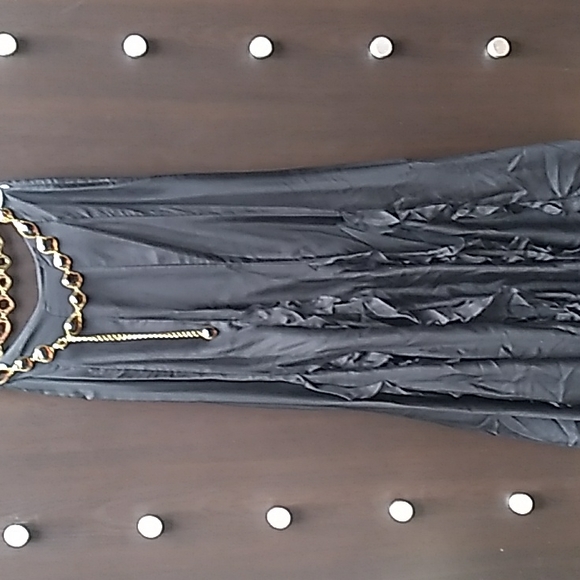 CCO | ADRIENNE VITTADINI | Black Sheer Maxi Skirt Size 0 =A-Line High Waist - Picture 14 of 15